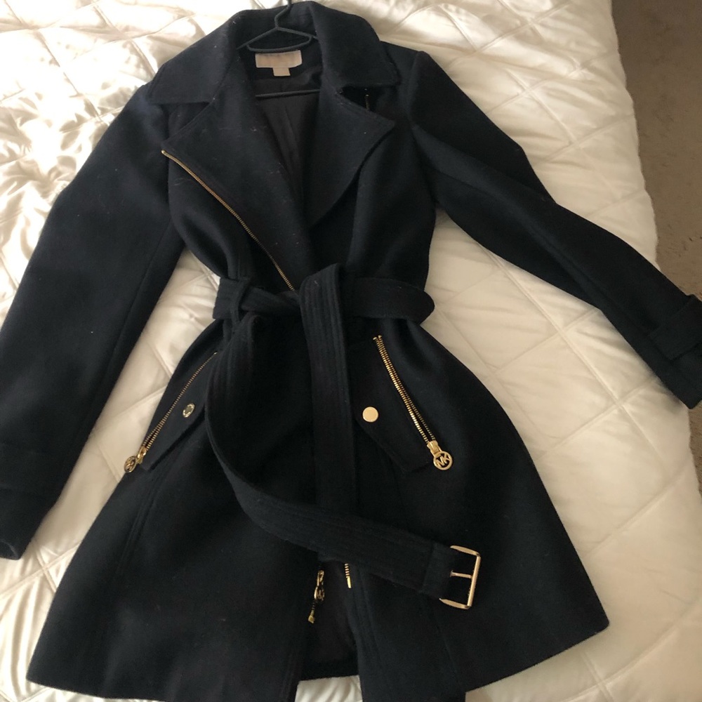 Micheal Kors black wool coat!